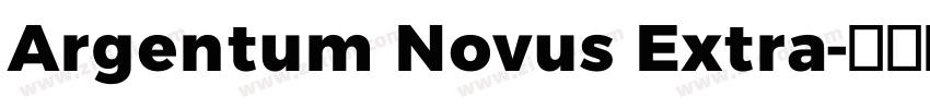Argentum Novus Extra字体转换